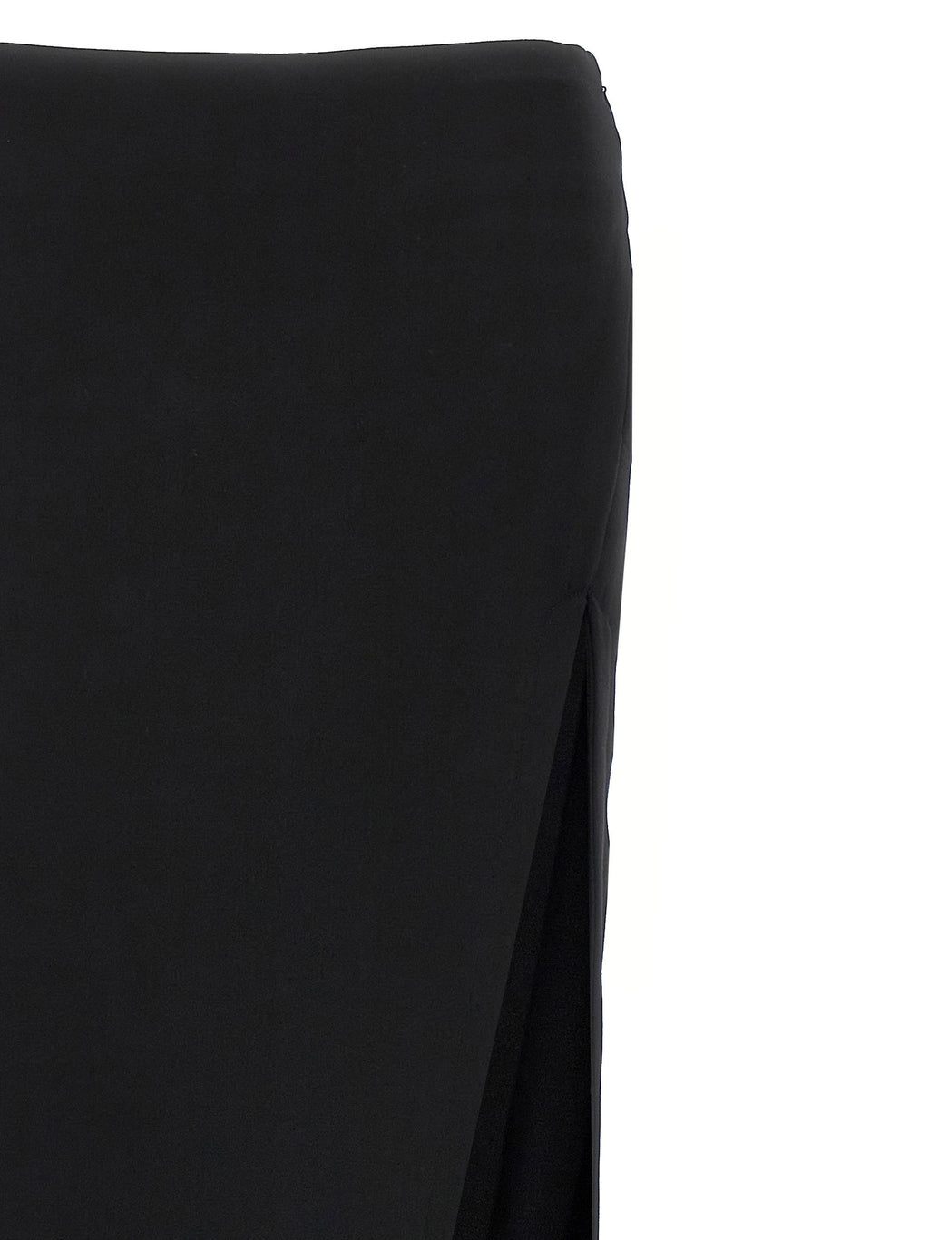 Ann Demeulemeester Black Lamb Leather Mini Skirt