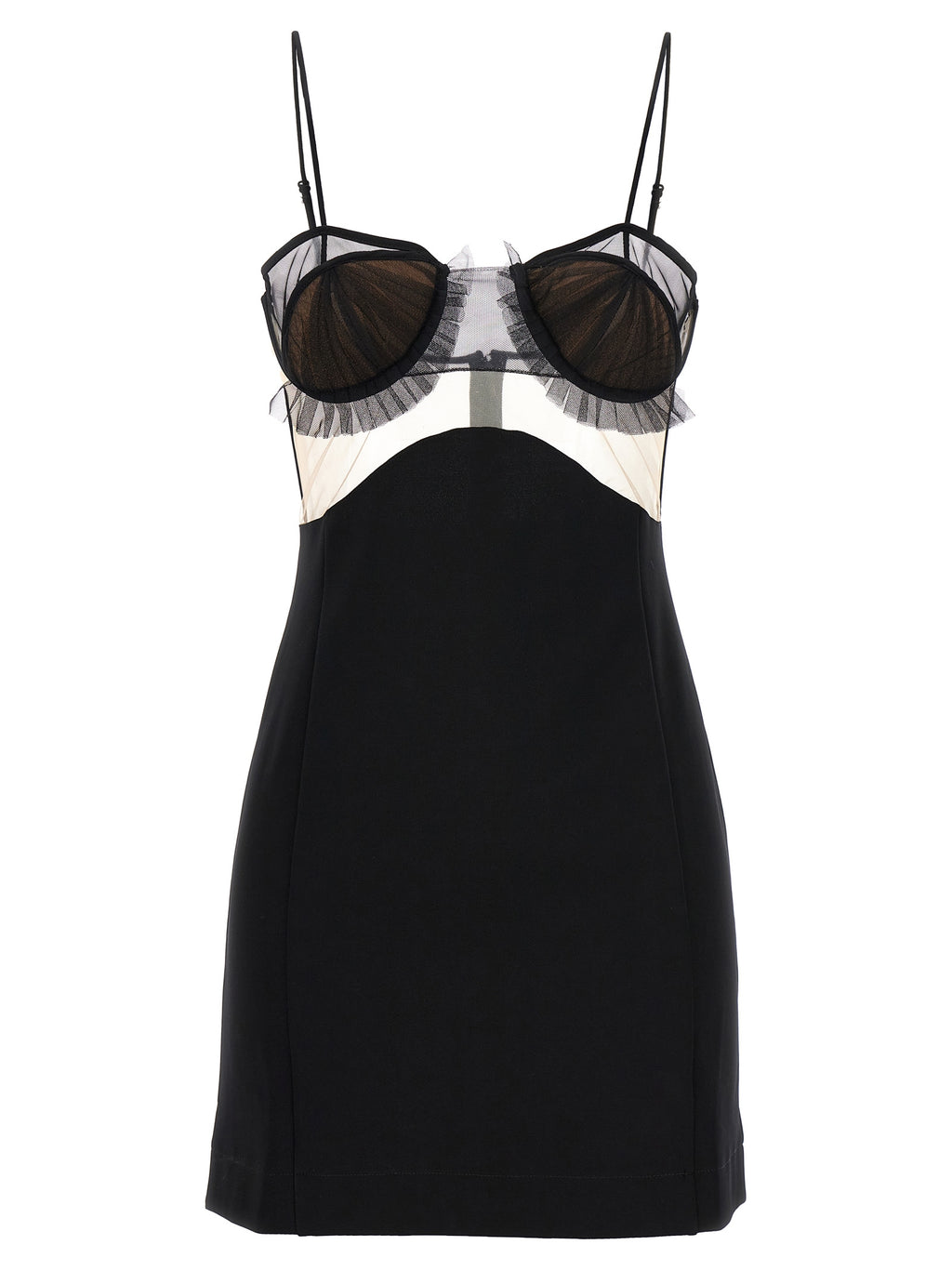 Nensi Dojaka Black Viscose Short Dress