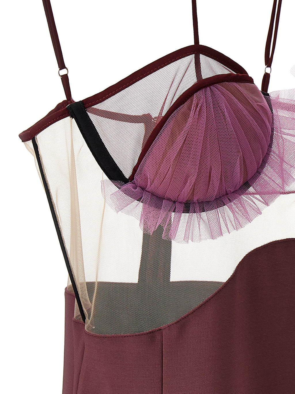 Nensi Dojaka Purple Viscose Short Dress