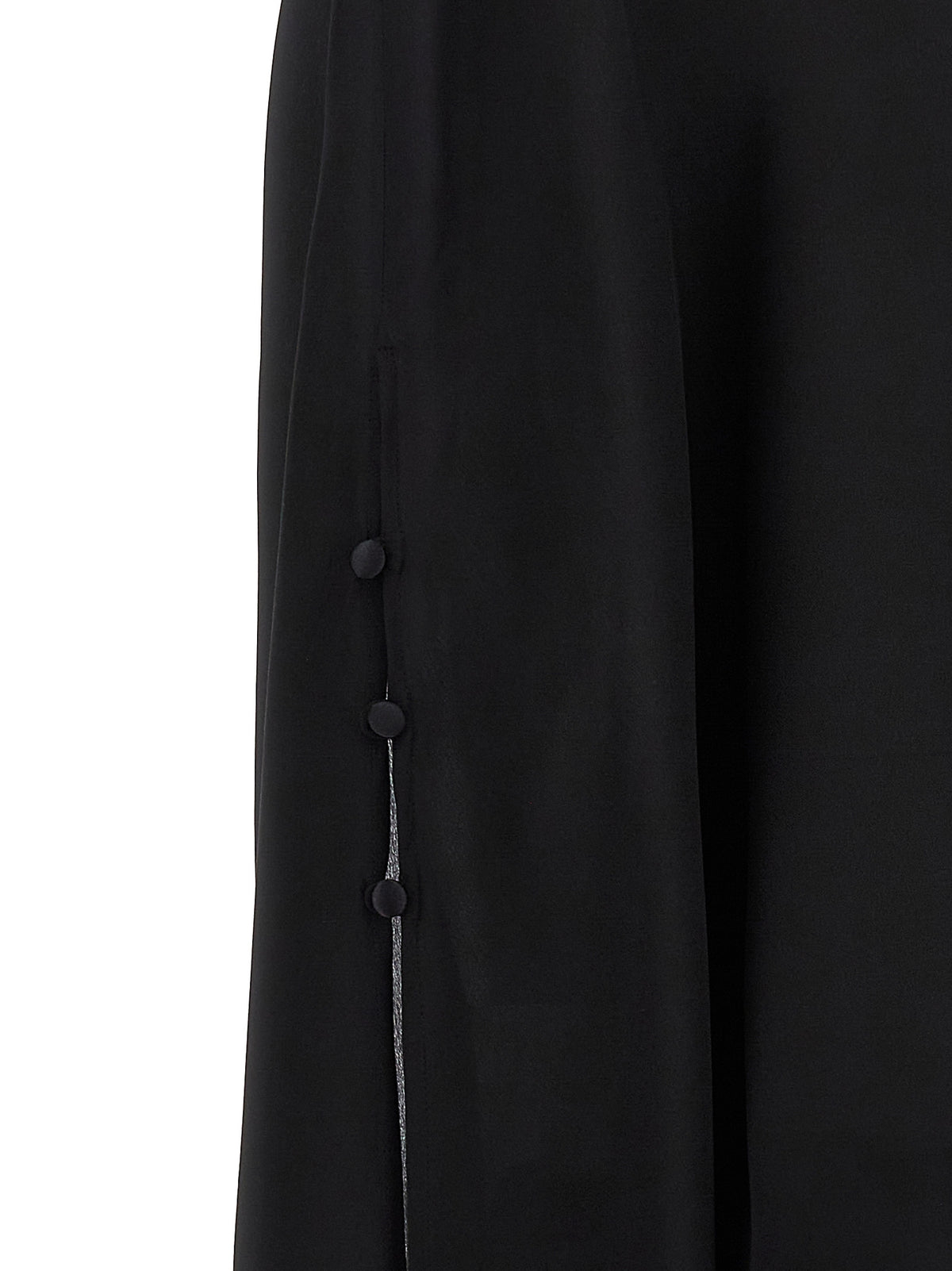 DI.LA3 PARI' Black Silk Blouse