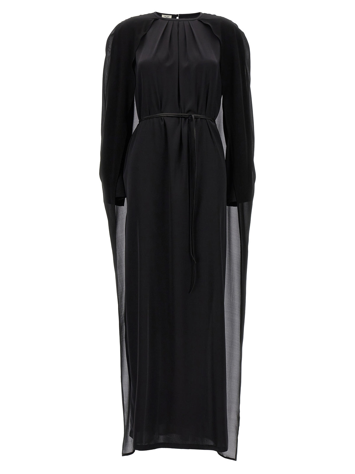 DI.LA3 PARI' Black Silk Long Dress