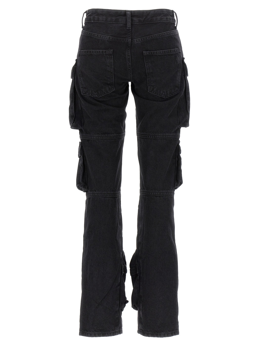 The Attico Black Cotton Cargo Pants