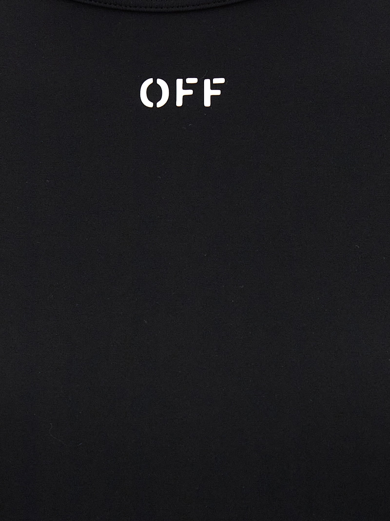Off-White Black Polyamide Long Sleeve T-Shirt