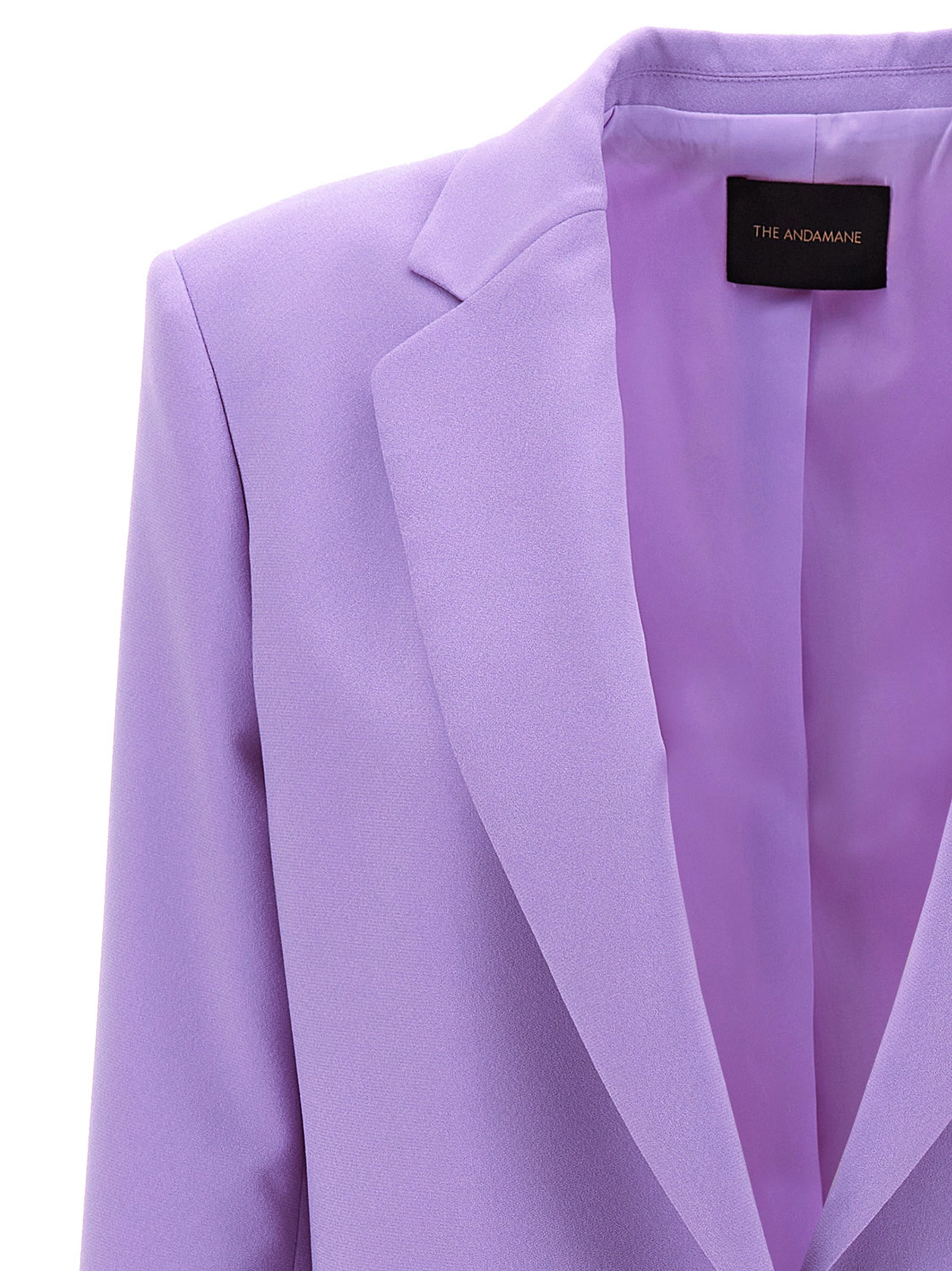 The Andamane Purple Polyester Blazer
