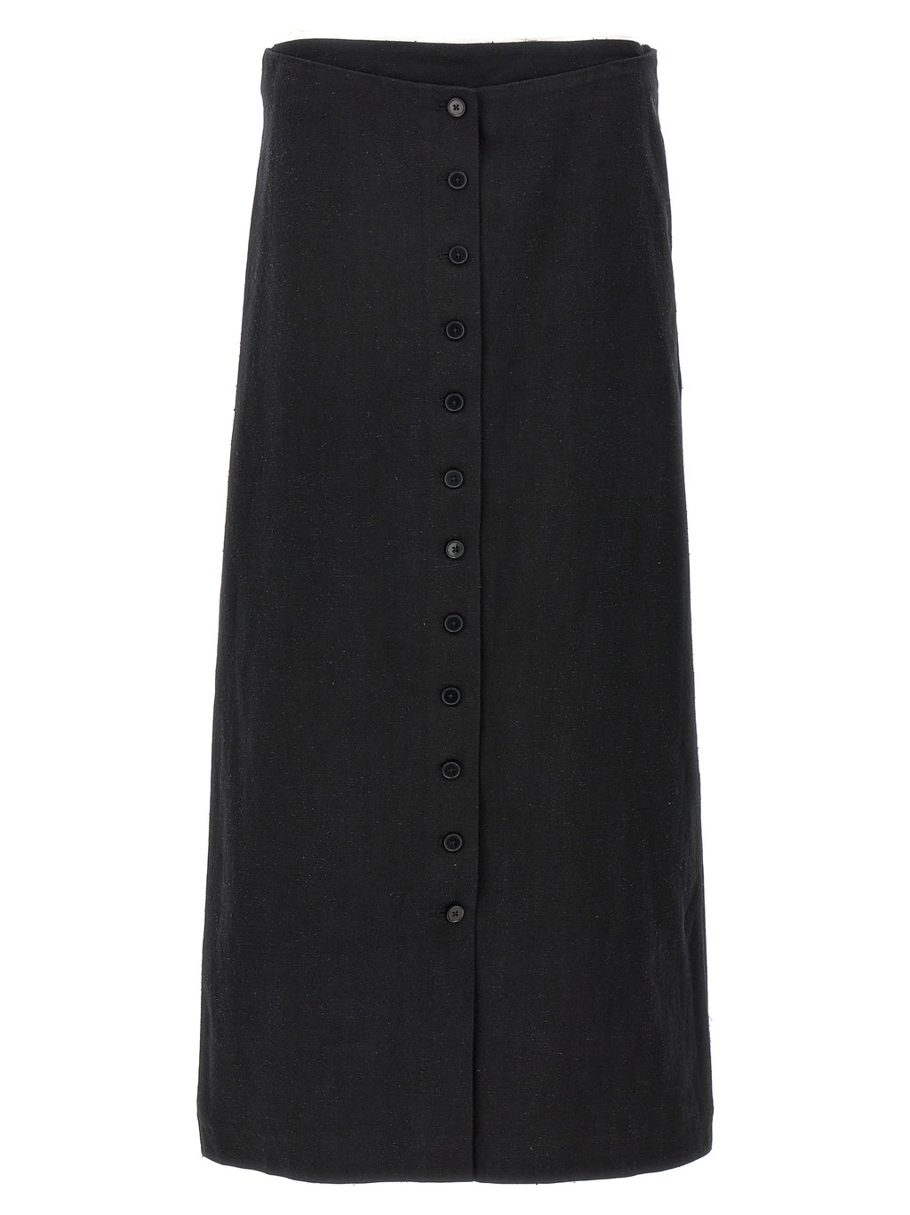 Loulou De Saison Black Cotton Mini Skirt