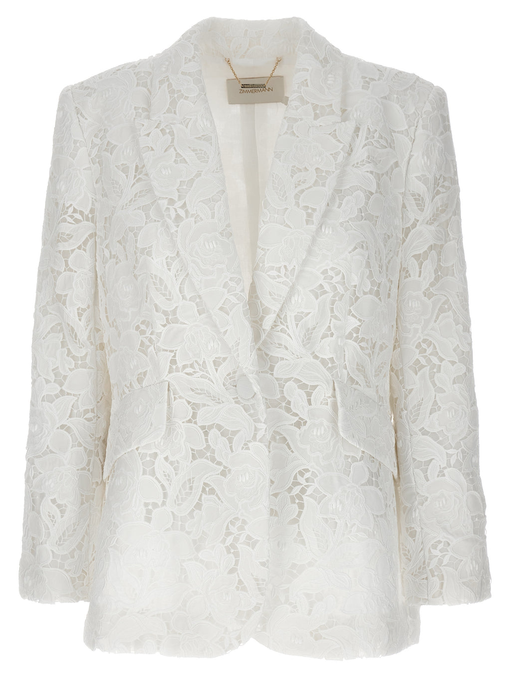 Zimmermann White Polyester Blazer