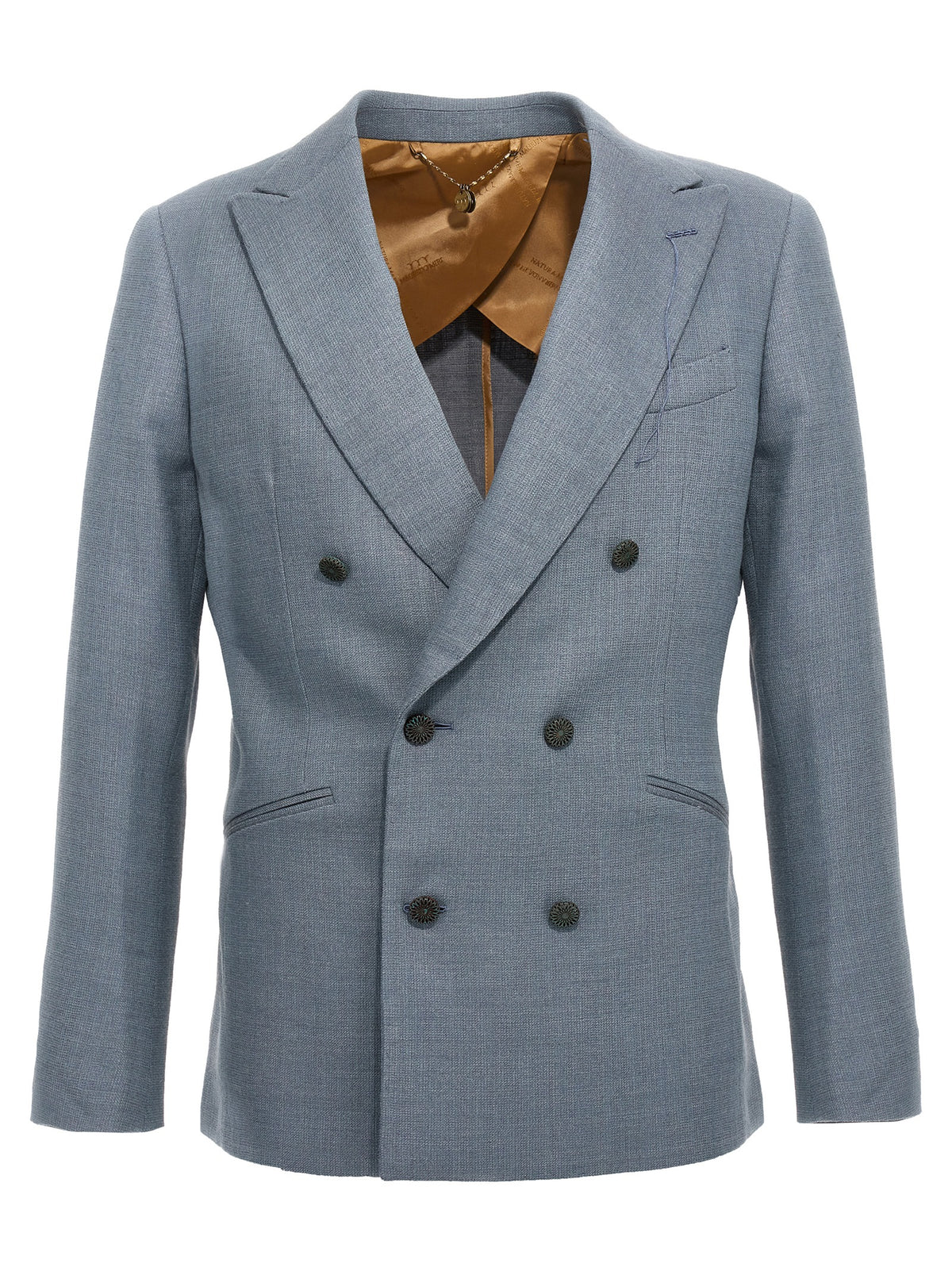 MAURIZIO MIRI Blue Silk Blazer