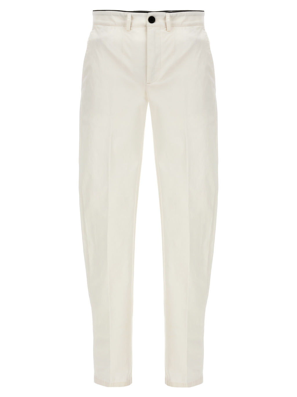 Department 5 White Cotton Casual Pants