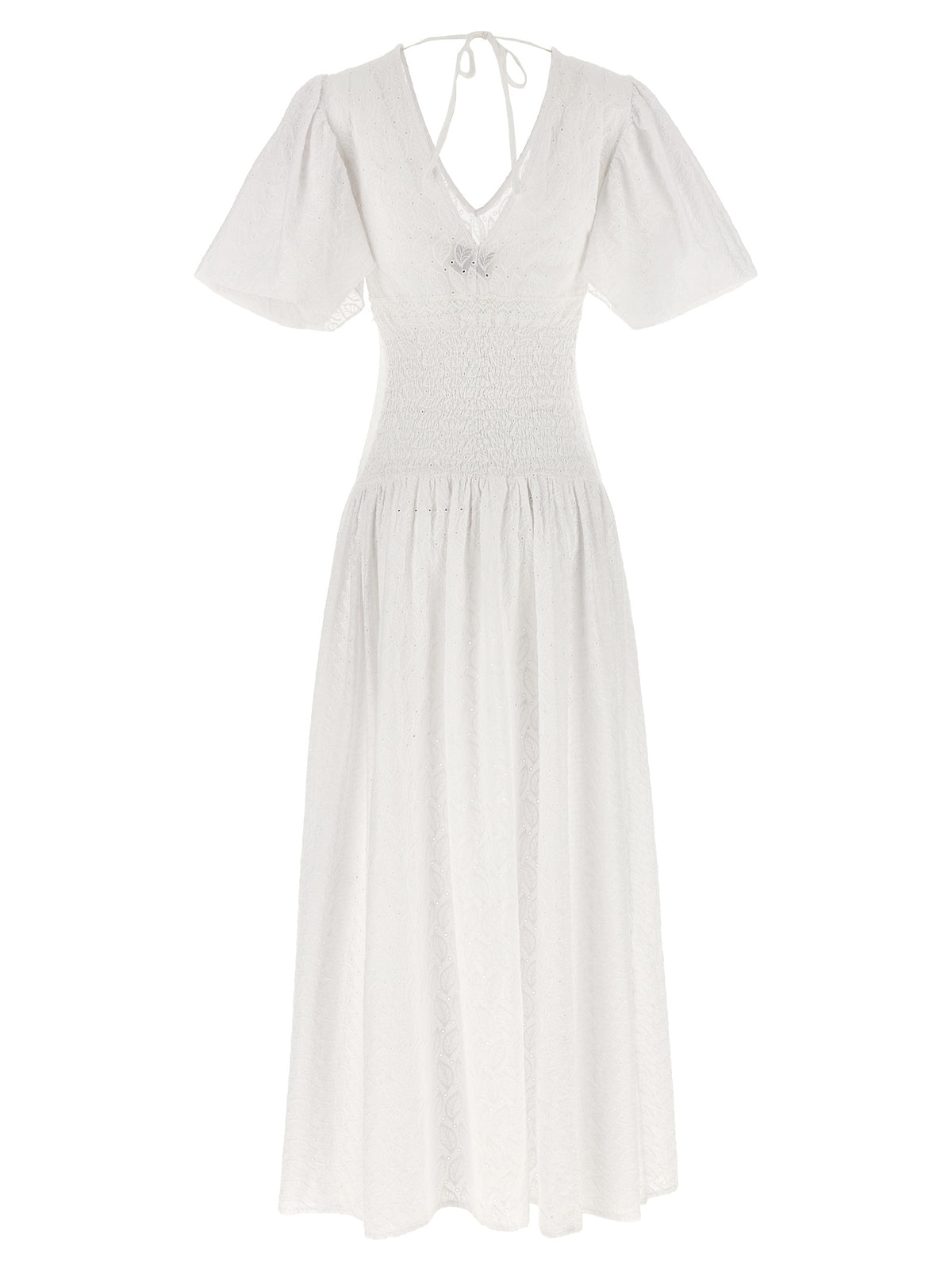 LE TWINS White Cotton Long Dress