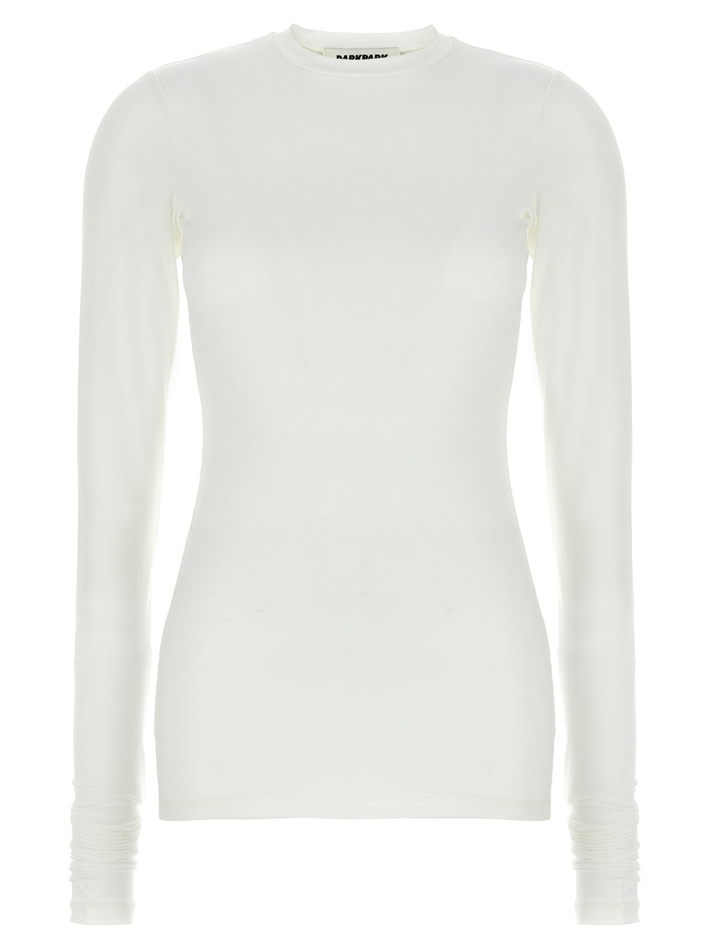 Darkpark White Polyester Long Sleeve T-Shirt