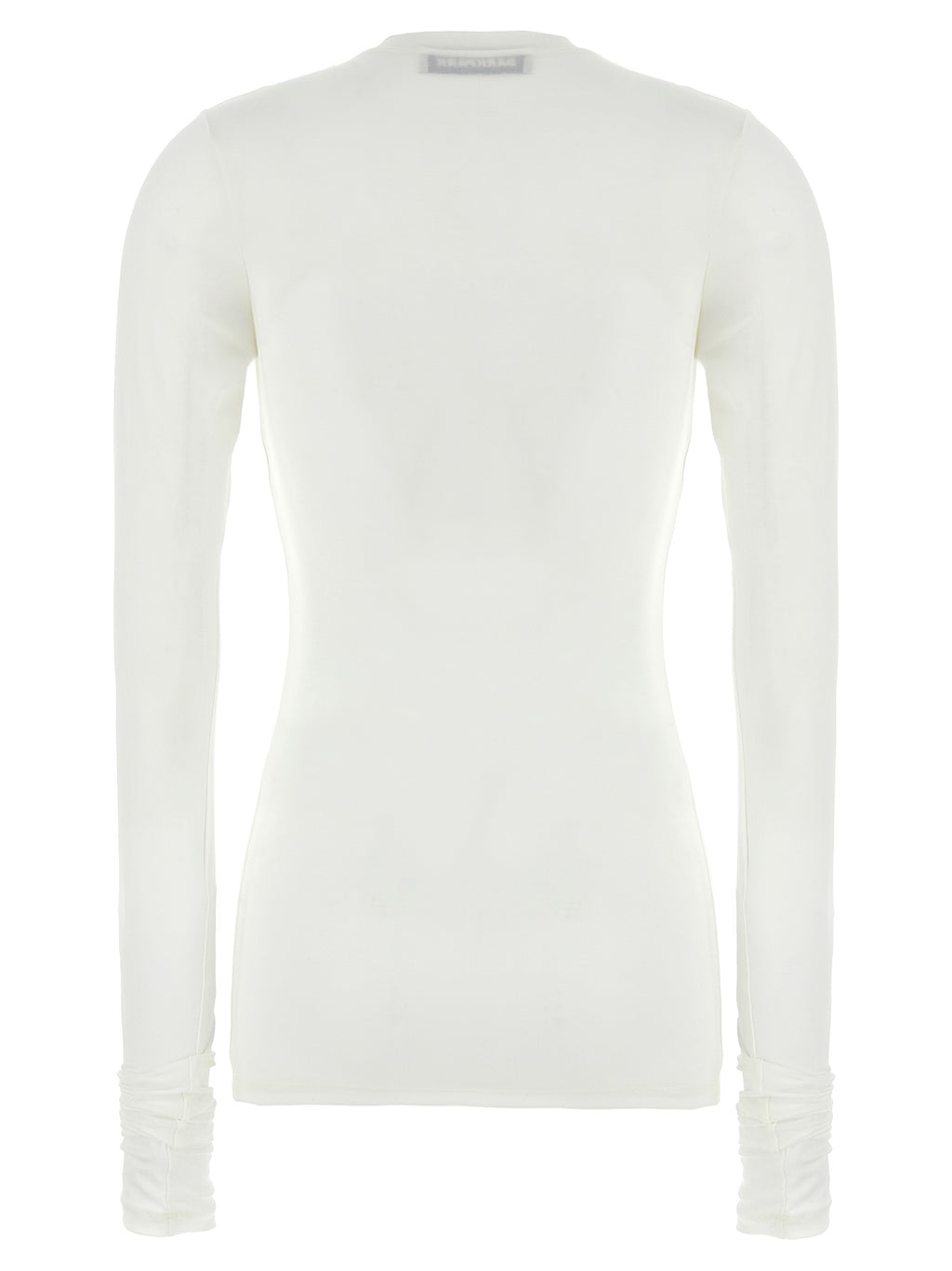 Darkpark White Polyester Long Sleeve T-Shirt