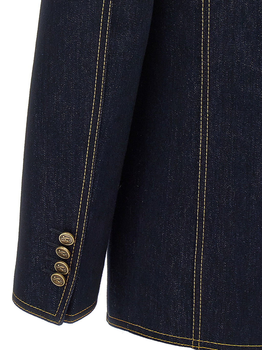 Etro Blue Cotton Blazer