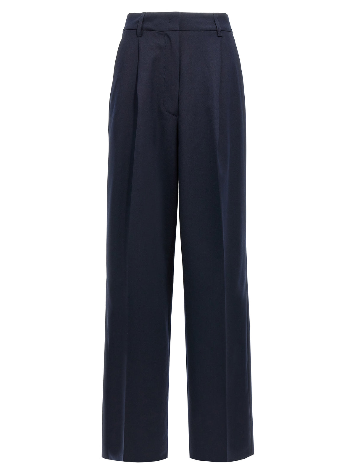 THELATEST Blue Polyester Casual Pants