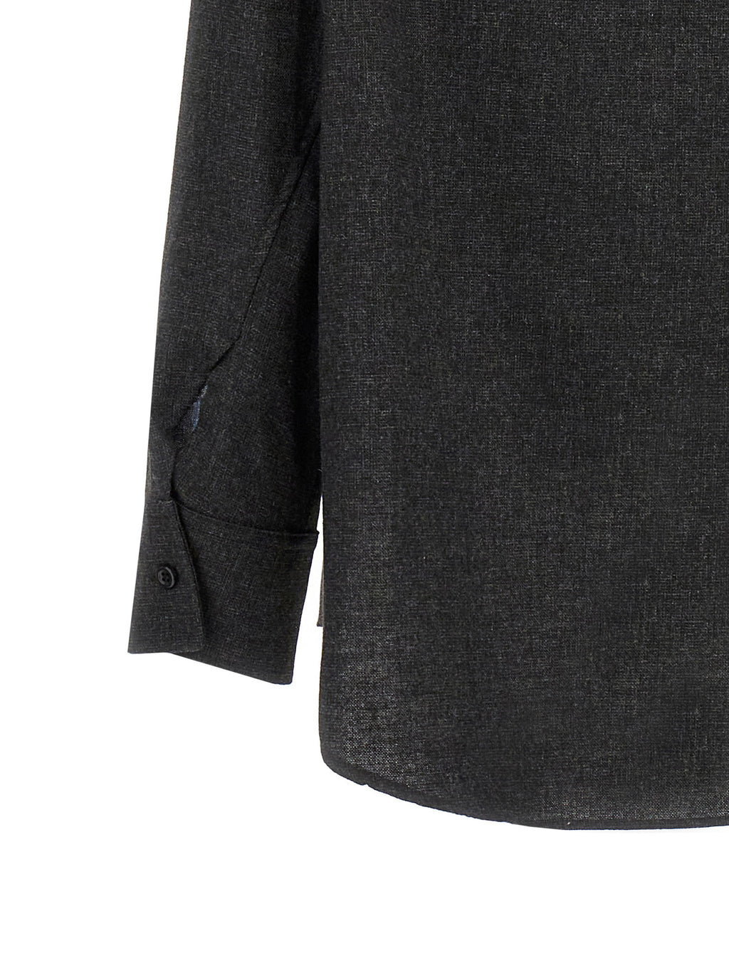 The Andamane Gray Wool Blouse