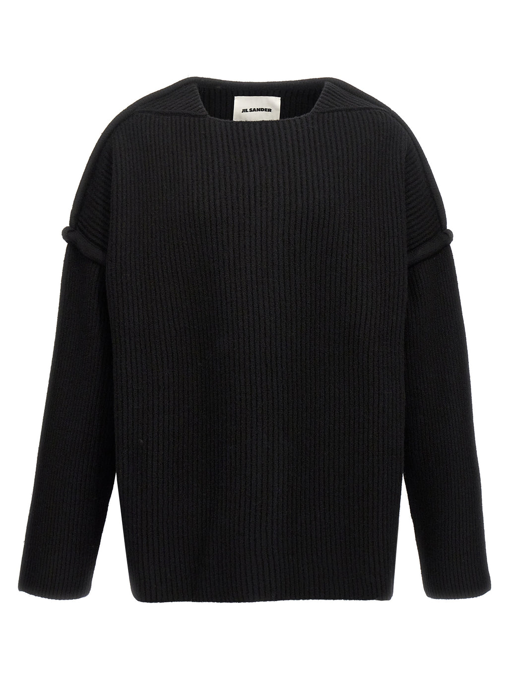 Jil Sander Black Wool Cardigan