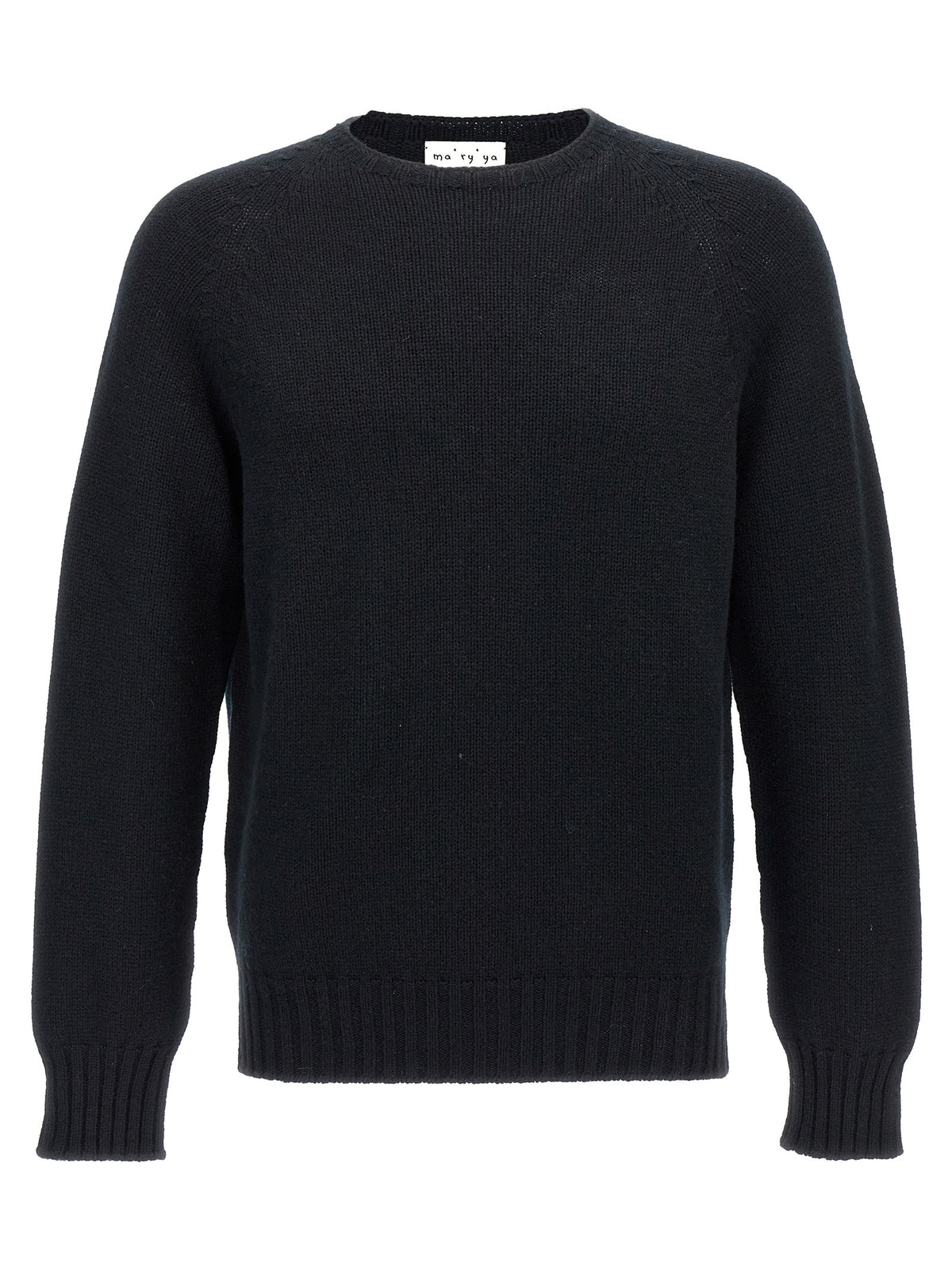 MA'RY'YA Black Wool Cardigan