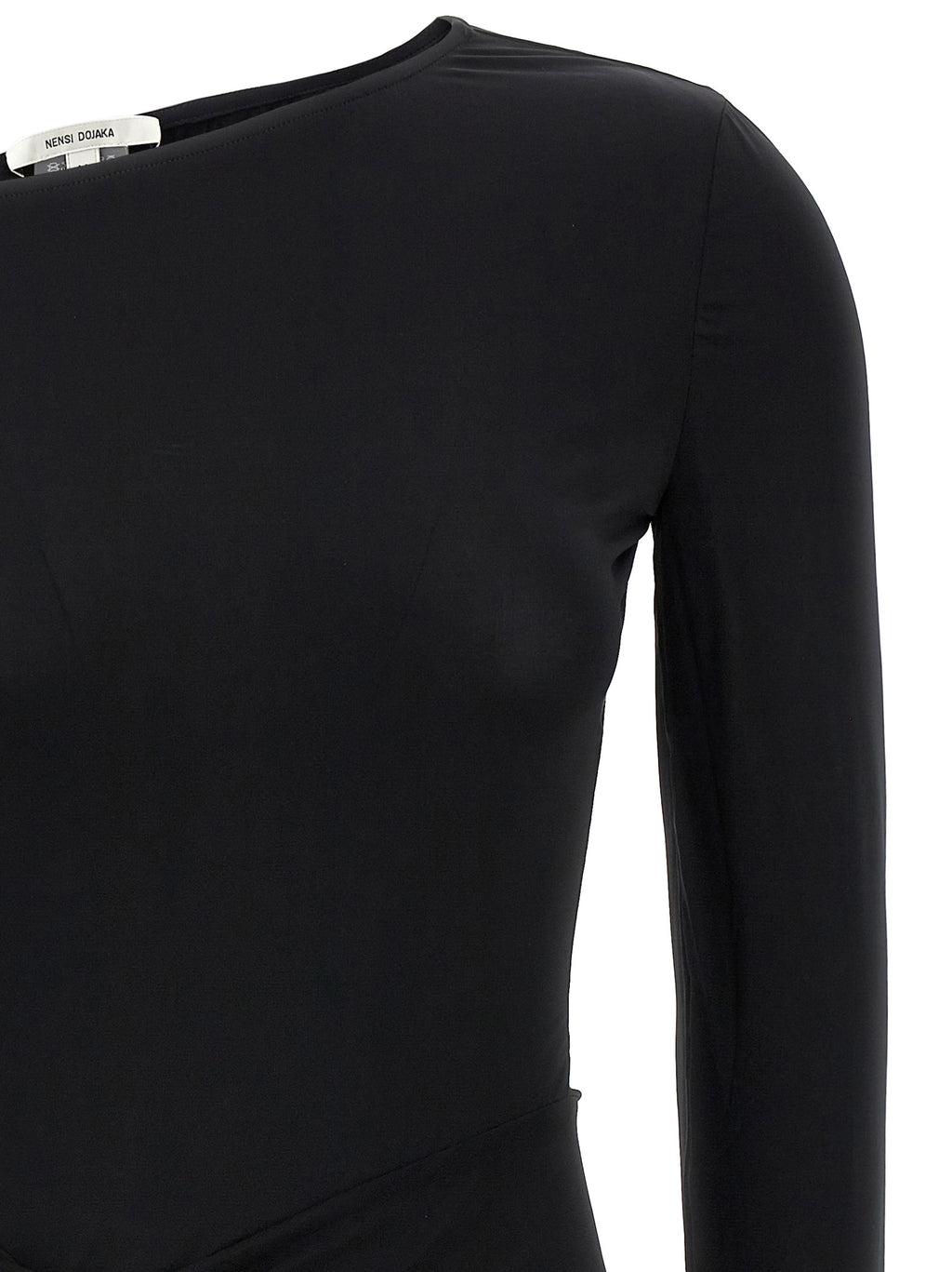 Nensi Dojaka Black Viscose Mini Skirt