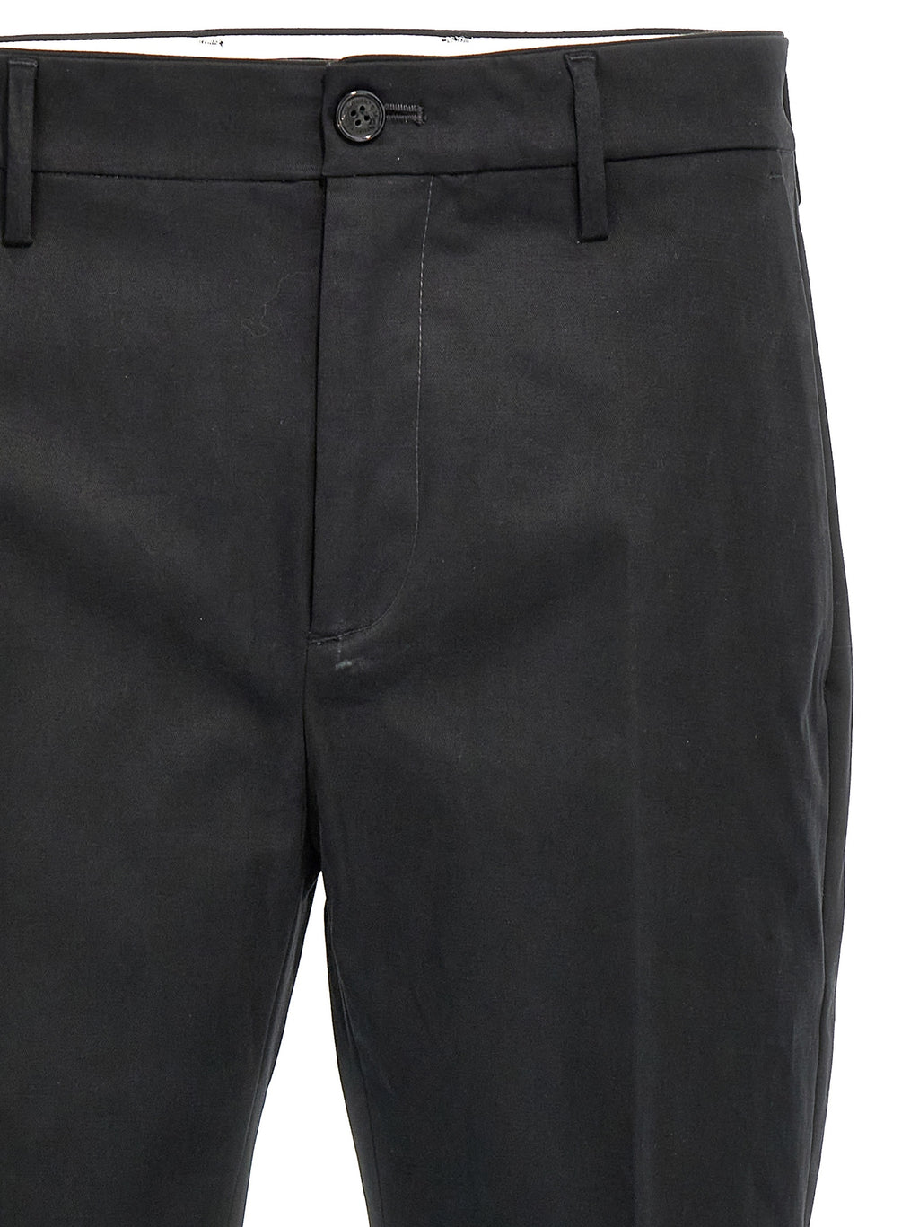 Department 5 Black Cotton Casual Pants