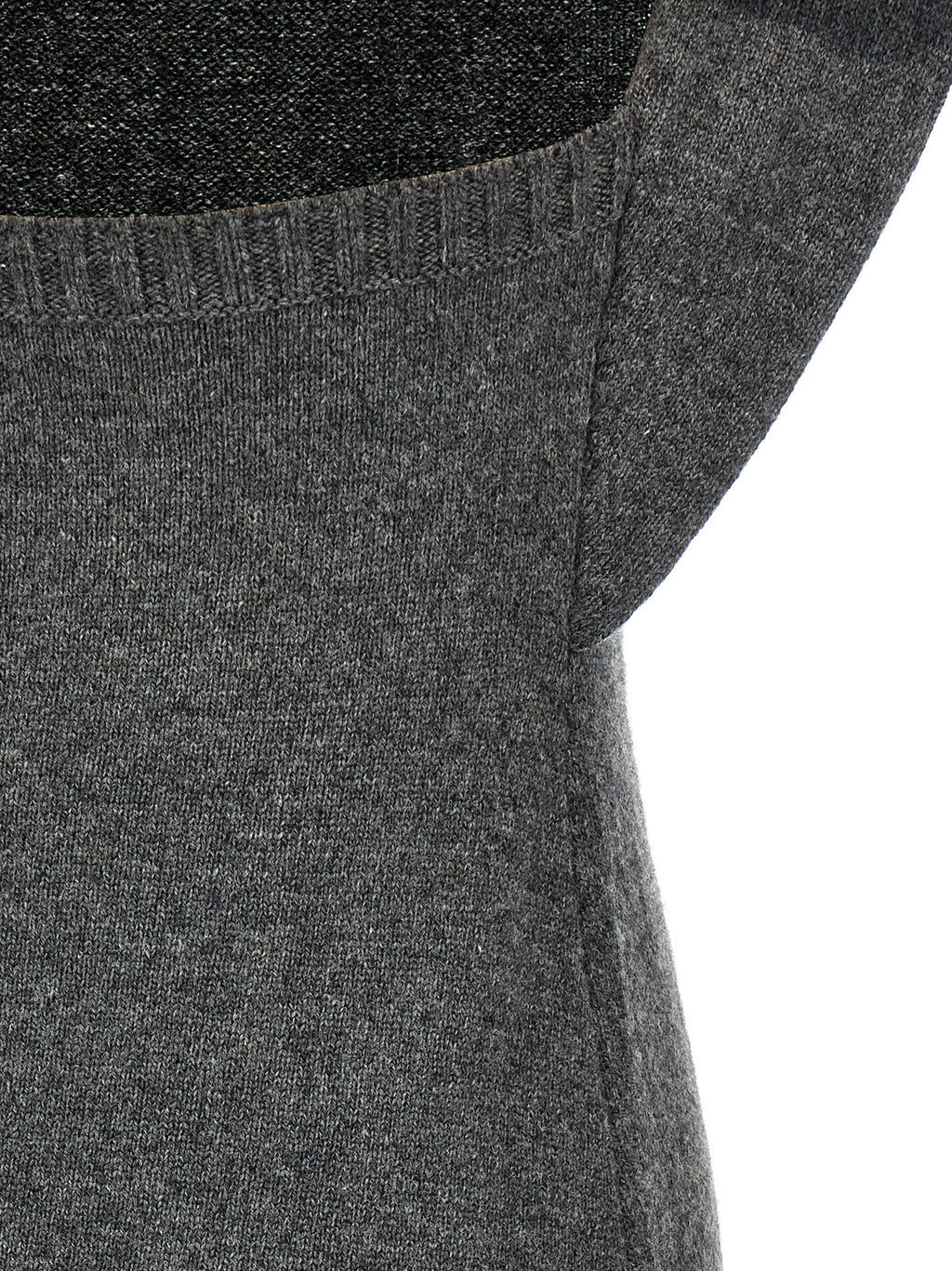 Courrèges Gray Wool Midi Dress