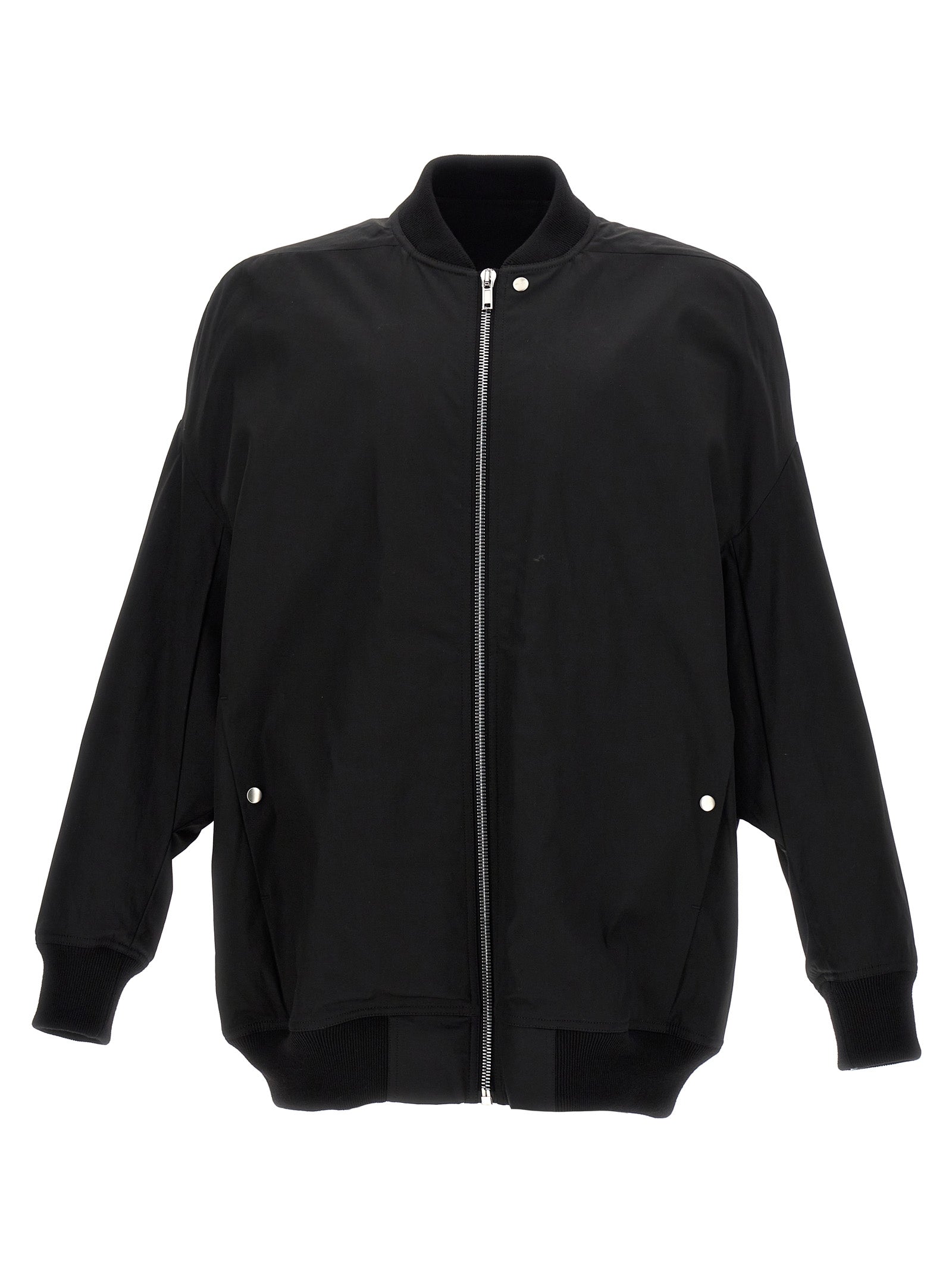 Rick Owens Black Nylon Bomber