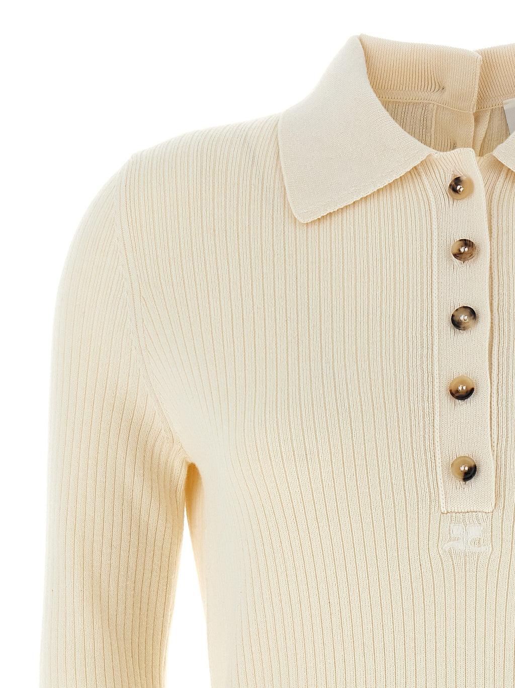 Courrèges White Cotton Cardigan