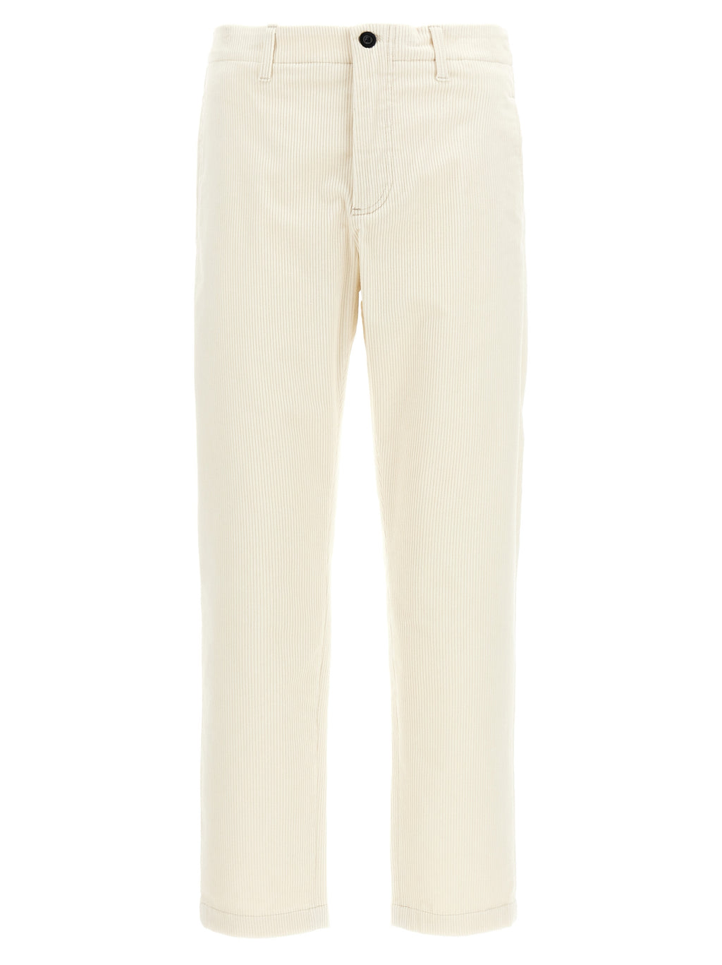 Department 5 White Cotton Casual Pants