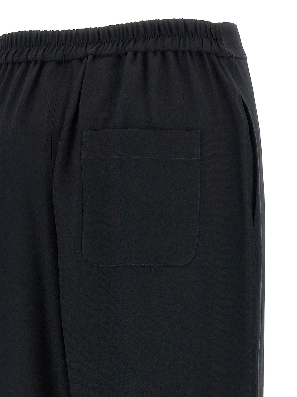 Moschino Black Acetate Casual Pants