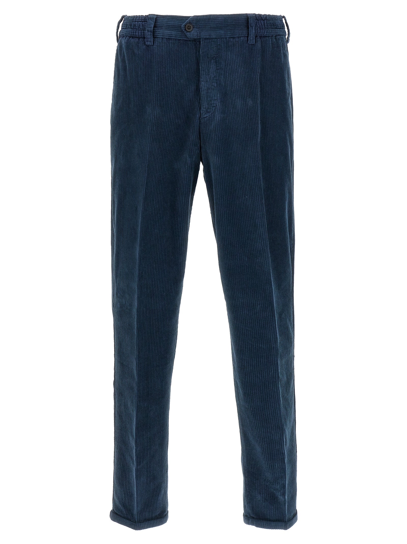 PT Torino Blue Cotton Casual Pants