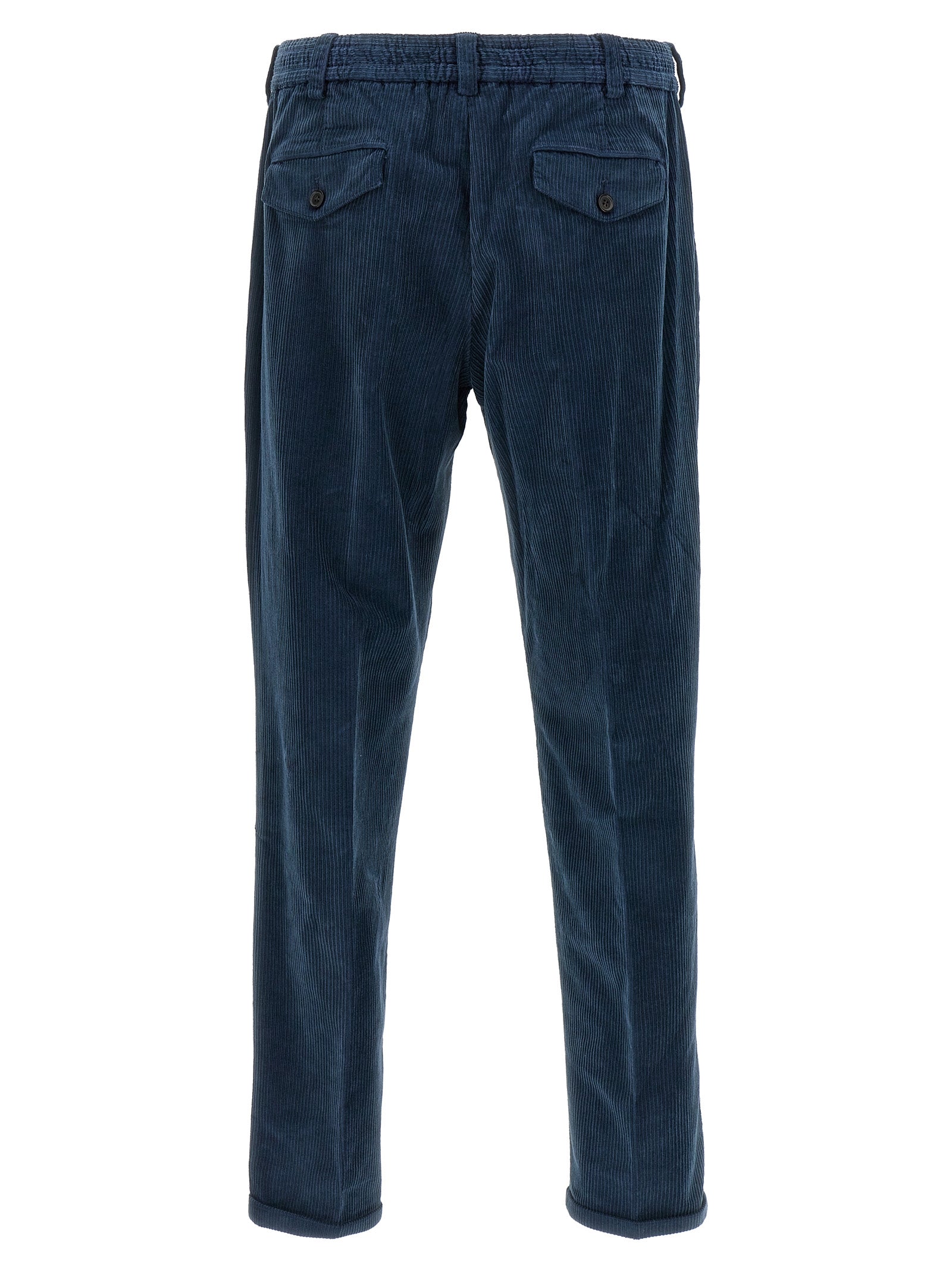 PT Torino Blue Cotton Casual Pants