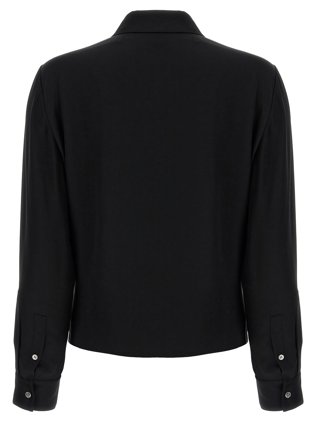 Theory Black Silk Blouse