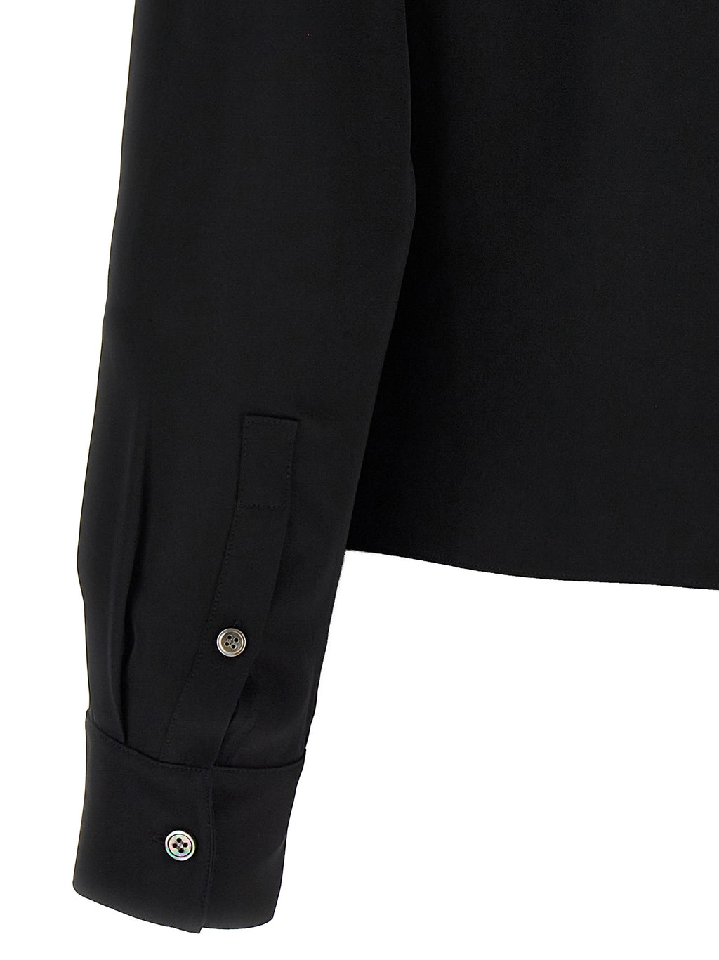 Theory Black Silk Blouse