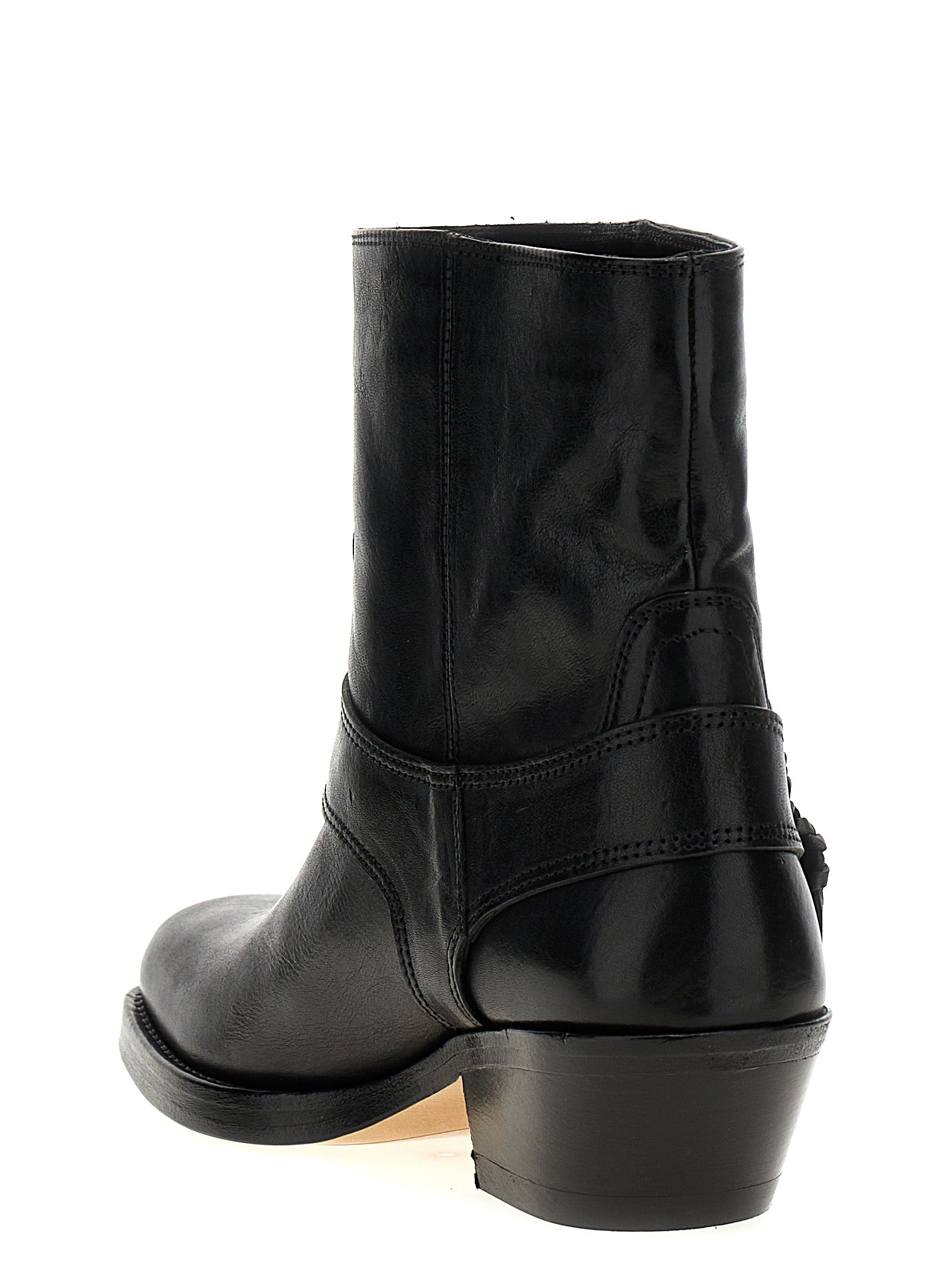 Isabel Marant Black Cowhide Chelsea Boots