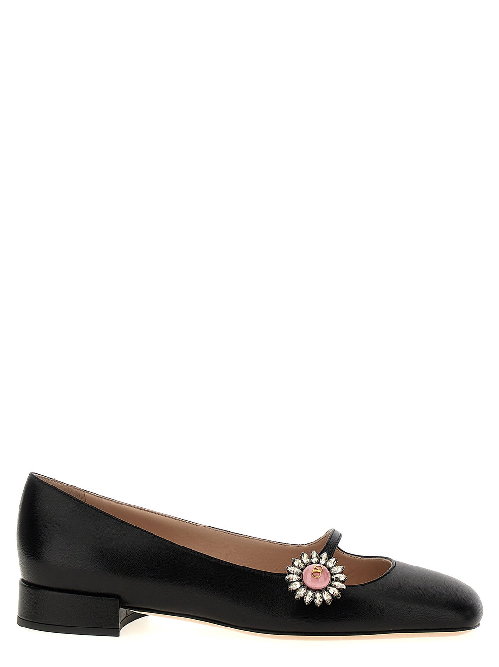 Valentino Garavani Black Calfskin Ballet Flats
