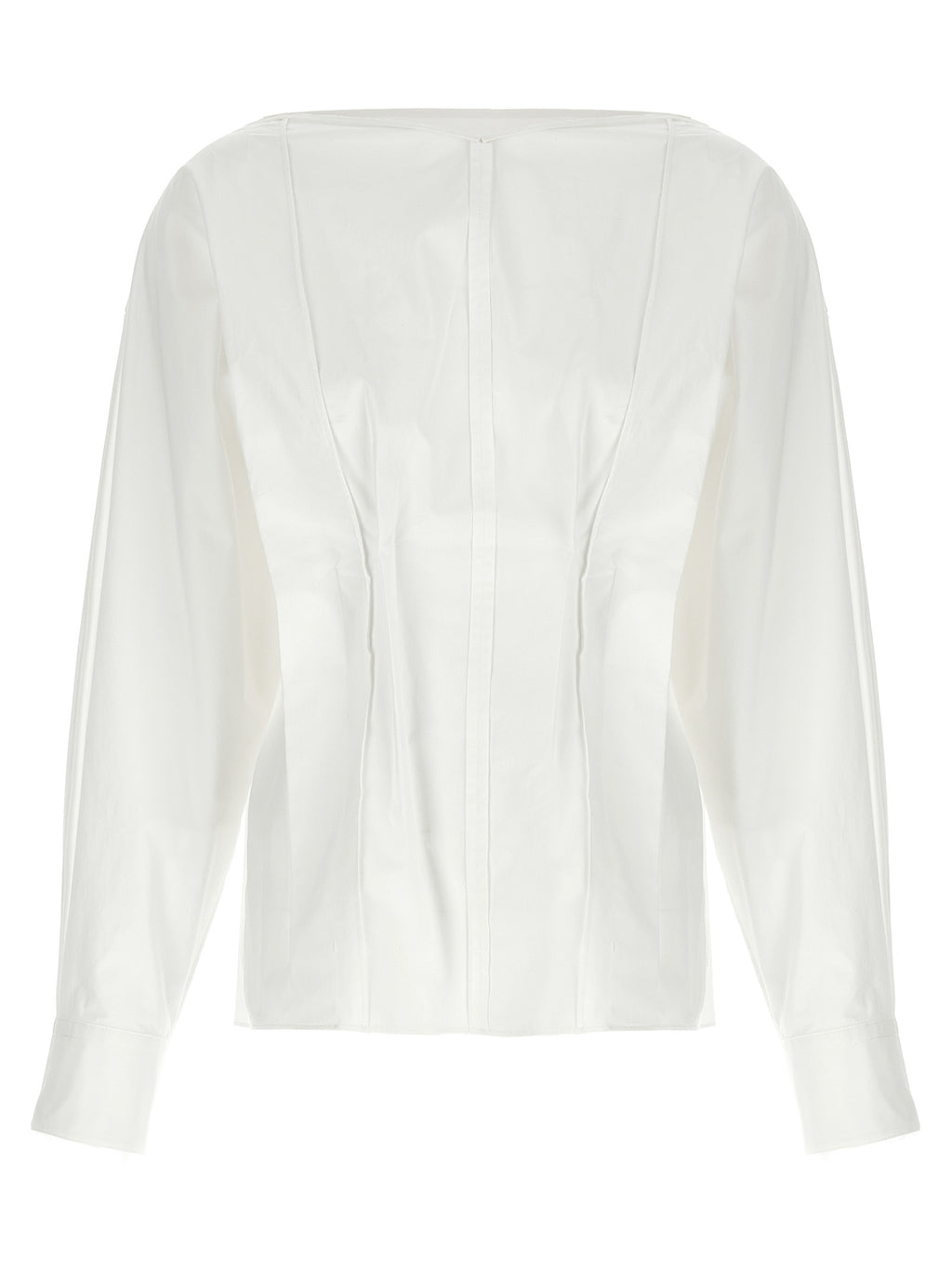 Khaite White Cotton Blouse