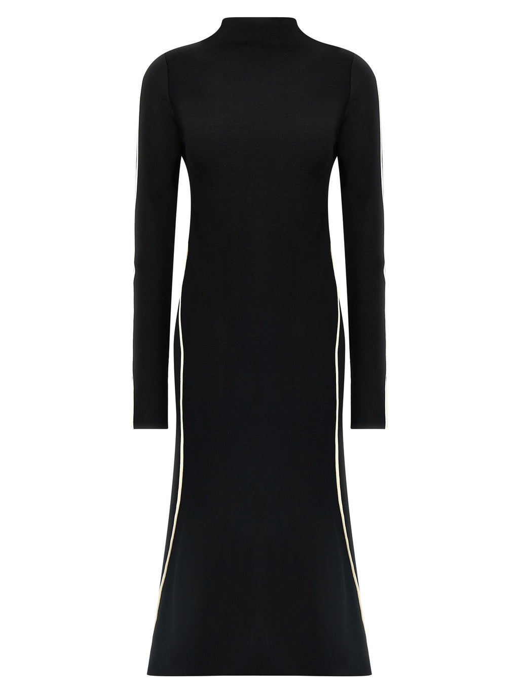 Sportmax Bicolor Viscose Midi Dress