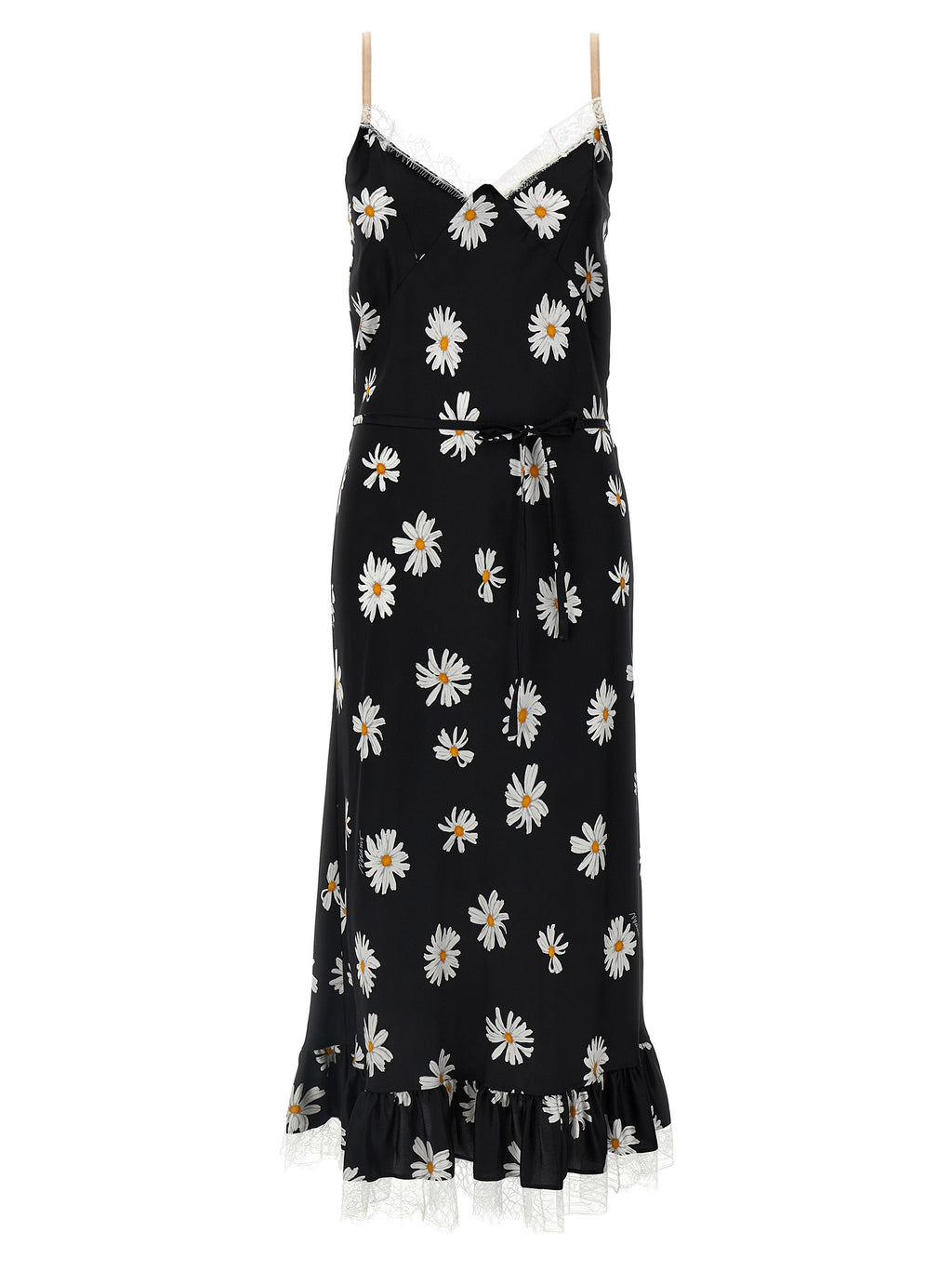 Moschino Black Silk Midi Dress