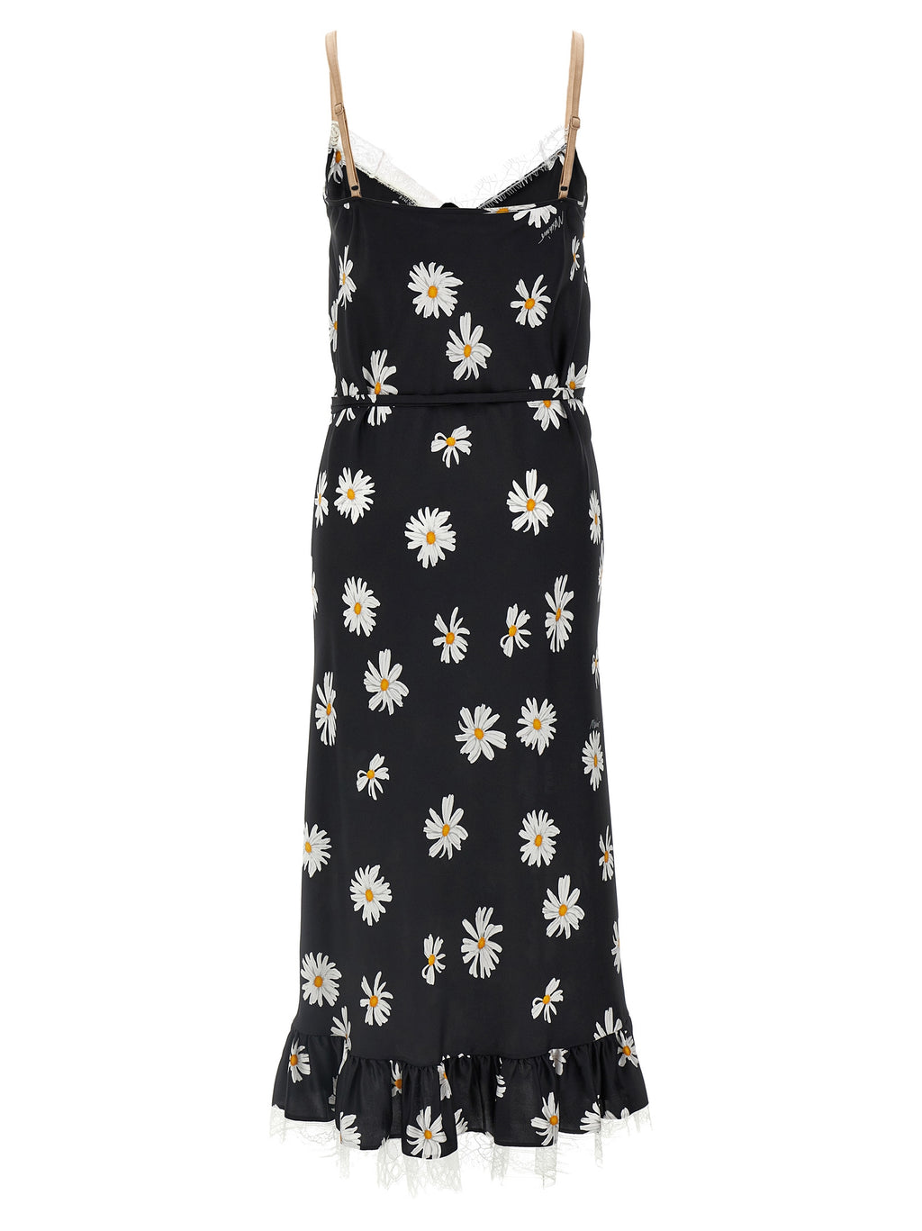 Moschino Black Silk Midi Dress