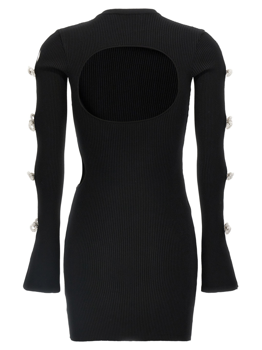 MACH & MACH Black Viscose Short Dress