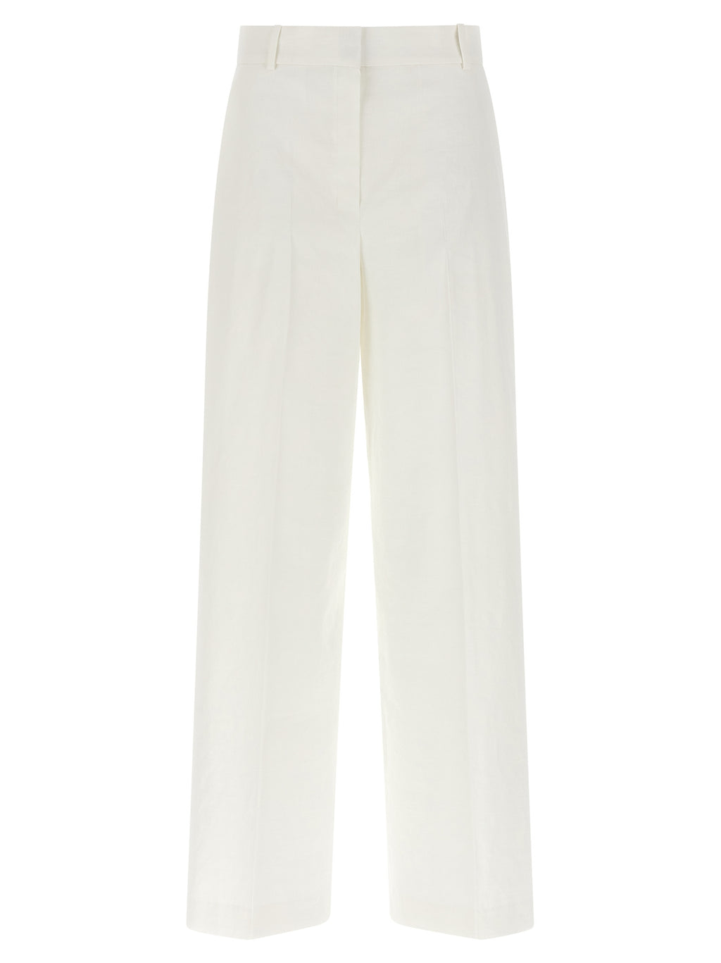 Theory White Linen Casual Pants