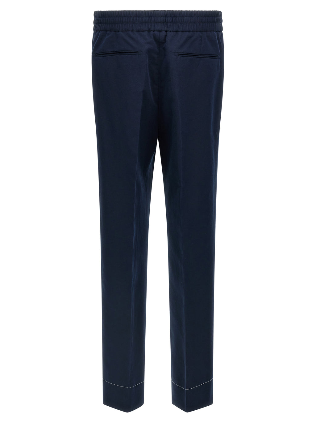 Brioni Blue Linen Casual Pants