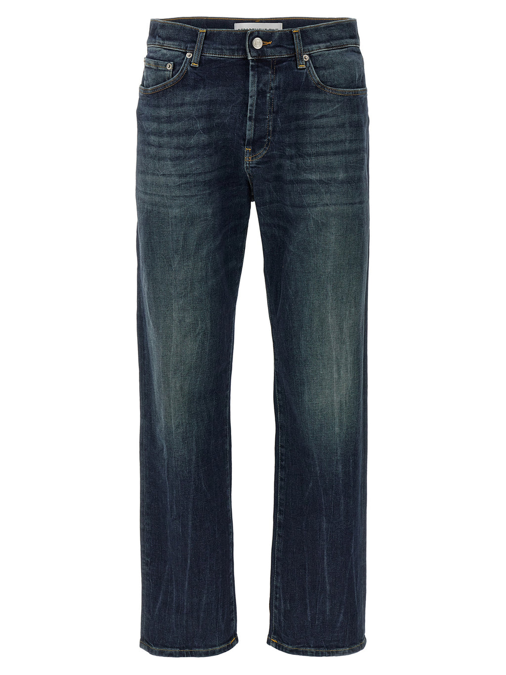 Department 5 Blue Cotton Straight-Leg Jeans