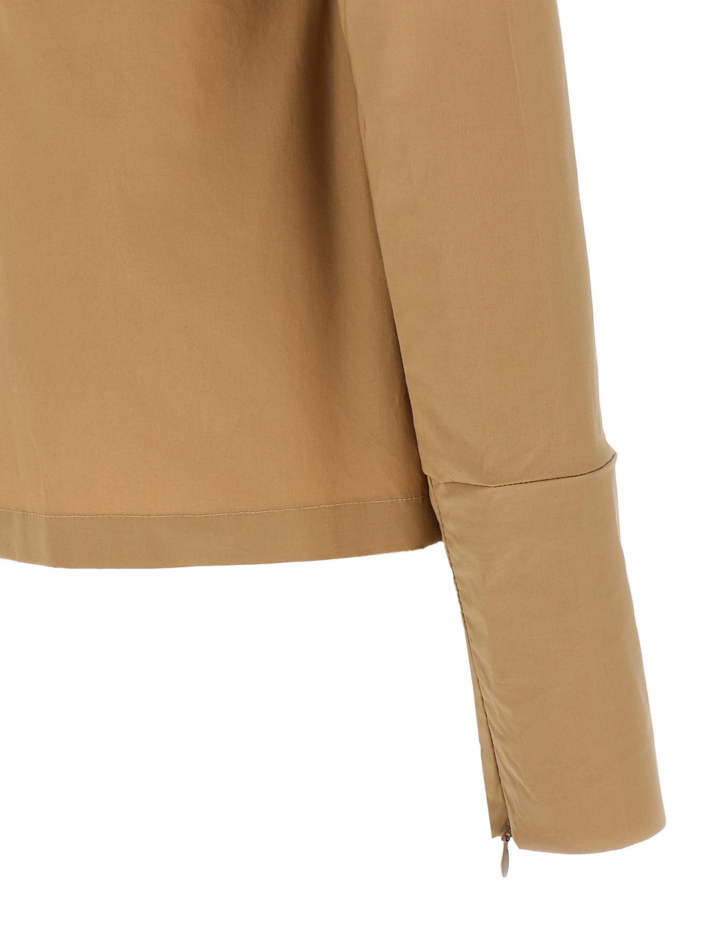 THELATEST Beige Cotton Long Sleeve T-Shirt