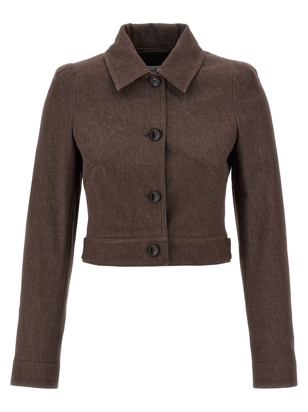 Max Mara Brown Cotton Blazer