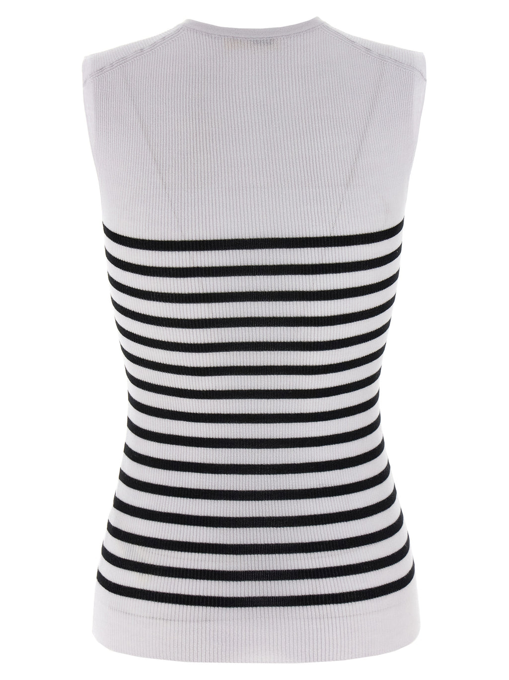 Khaite Bicolor Wool Sleeveles T-Shirt