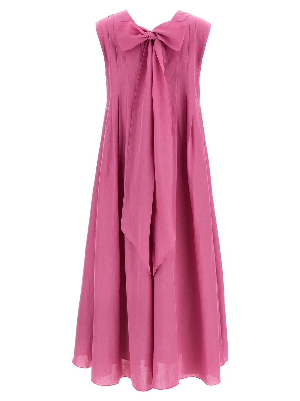 'S Max Mara Multicolor Ramie Long Dress