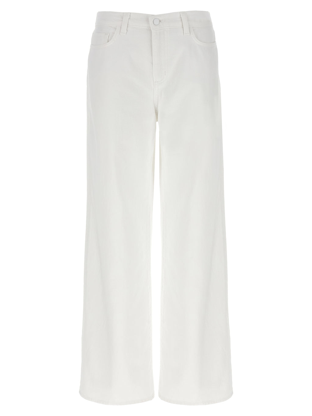 L'Agence White Cotton High-Waisted Jean