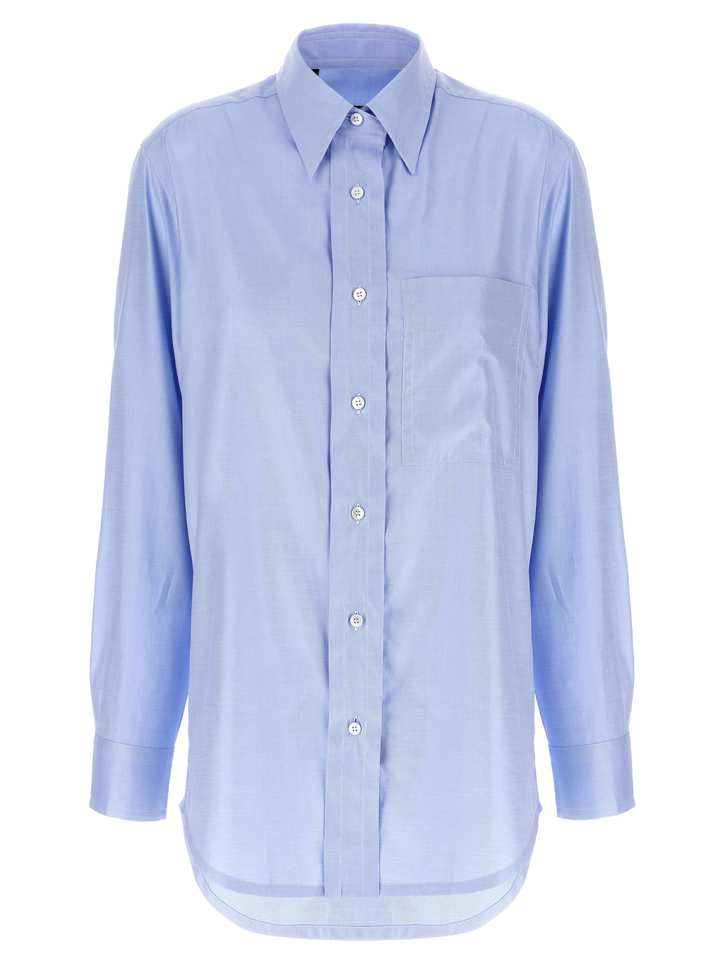 Brioni Blue Cotton Blouse