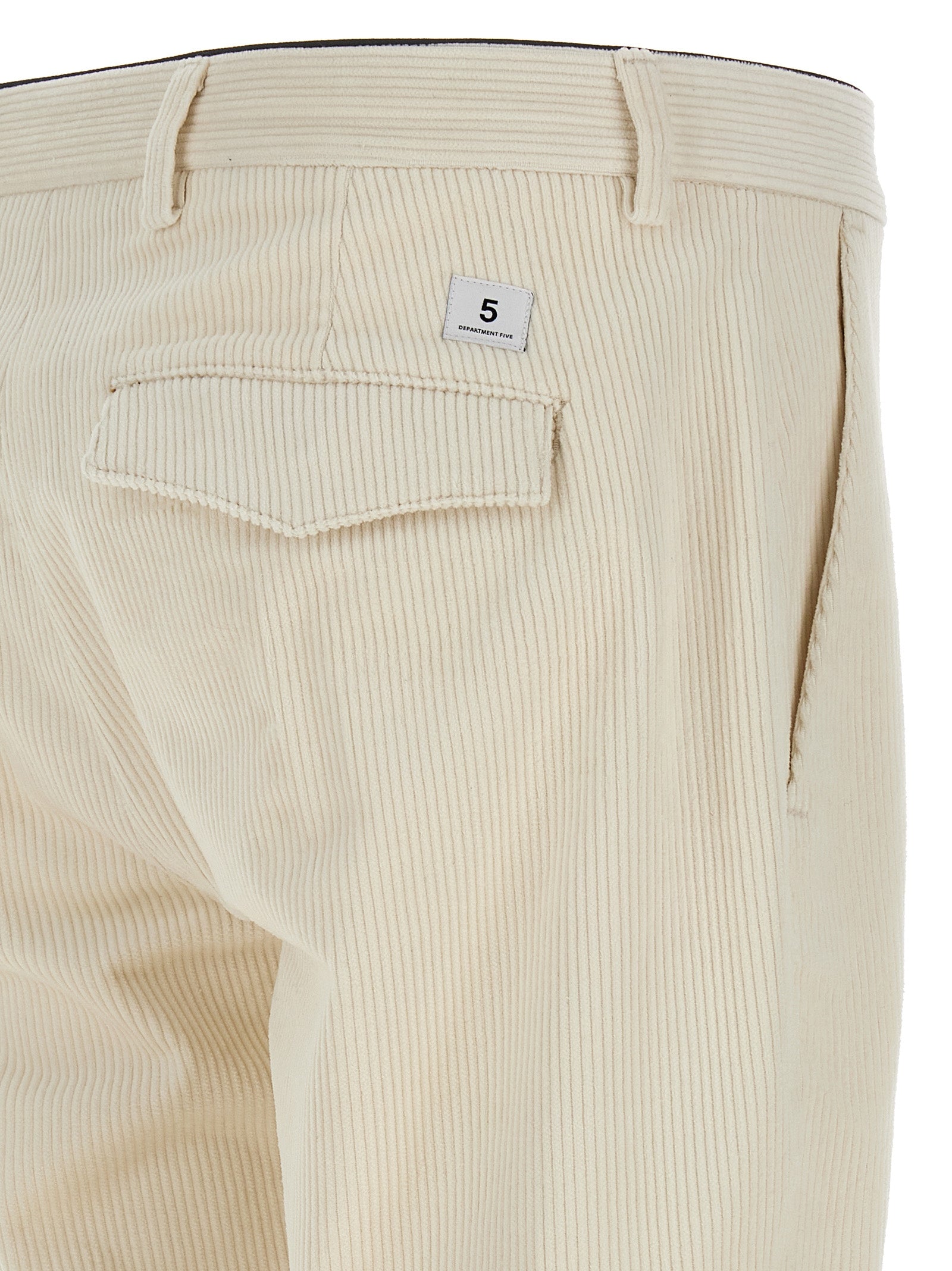 Department 5 White Cotton Chino Pants