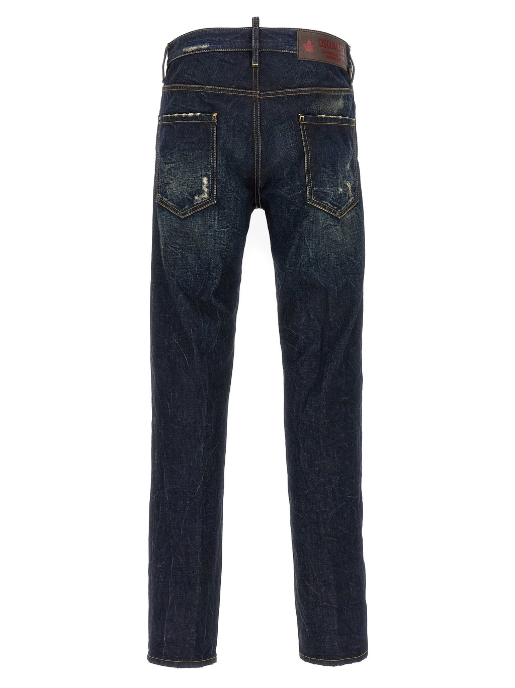 Dsquared² Blue Cotton Slim Fit Jeans