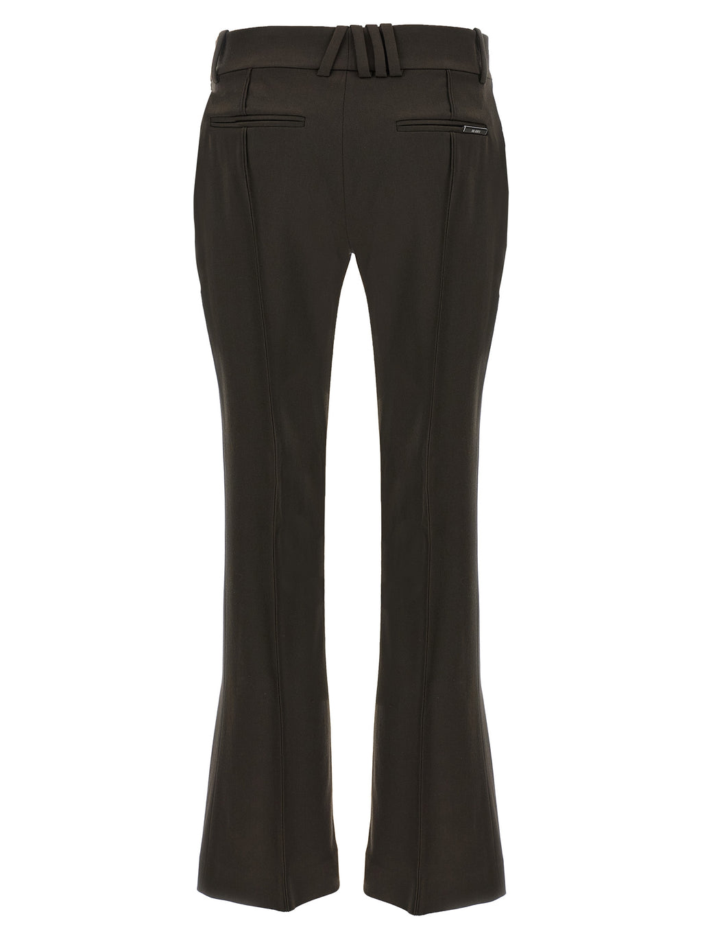 The Attico Brown Virgin Wool Flared Pants